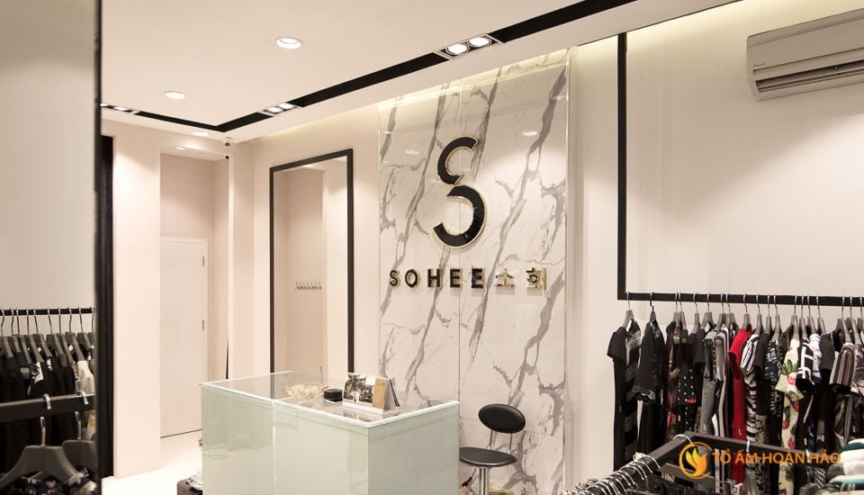 thiết kế thi công nội thất showroom thời trang sohee Nguyễn Văn Huyên 3