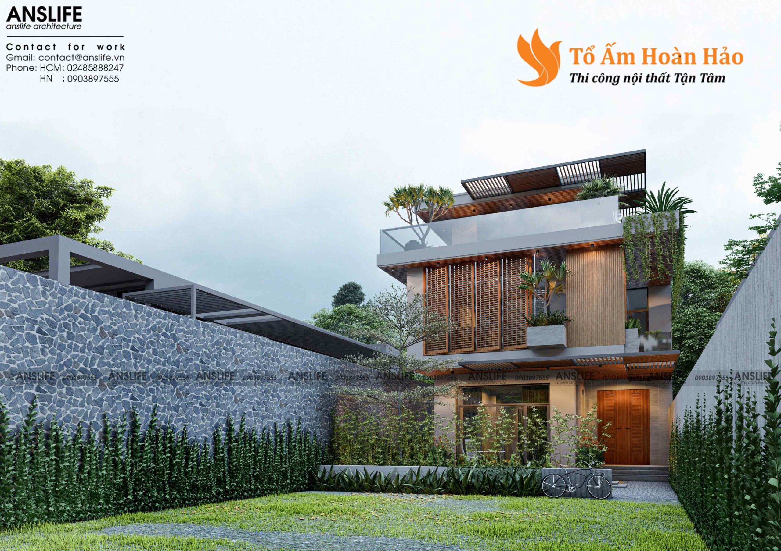 Thiết kế và thi công biệt thự 800m2 tại Bình Dương 6