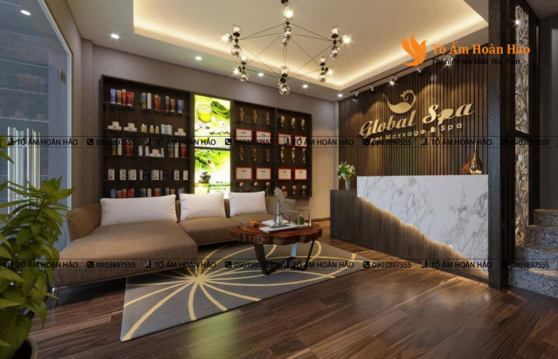 Thiết kế Spa 60m2 x 3tầng tại quận 5, TP.Hồ Chí Minh. 2