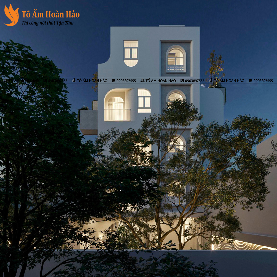 KIẾN TRÚC VÀ NỘI THẤT BIỆT THỰ ĐẸP - THÀNH PHỐ HỒ CHÍ MINH 310M2, 5 TẦNG 1 kiến trúc biệt thự đẹp