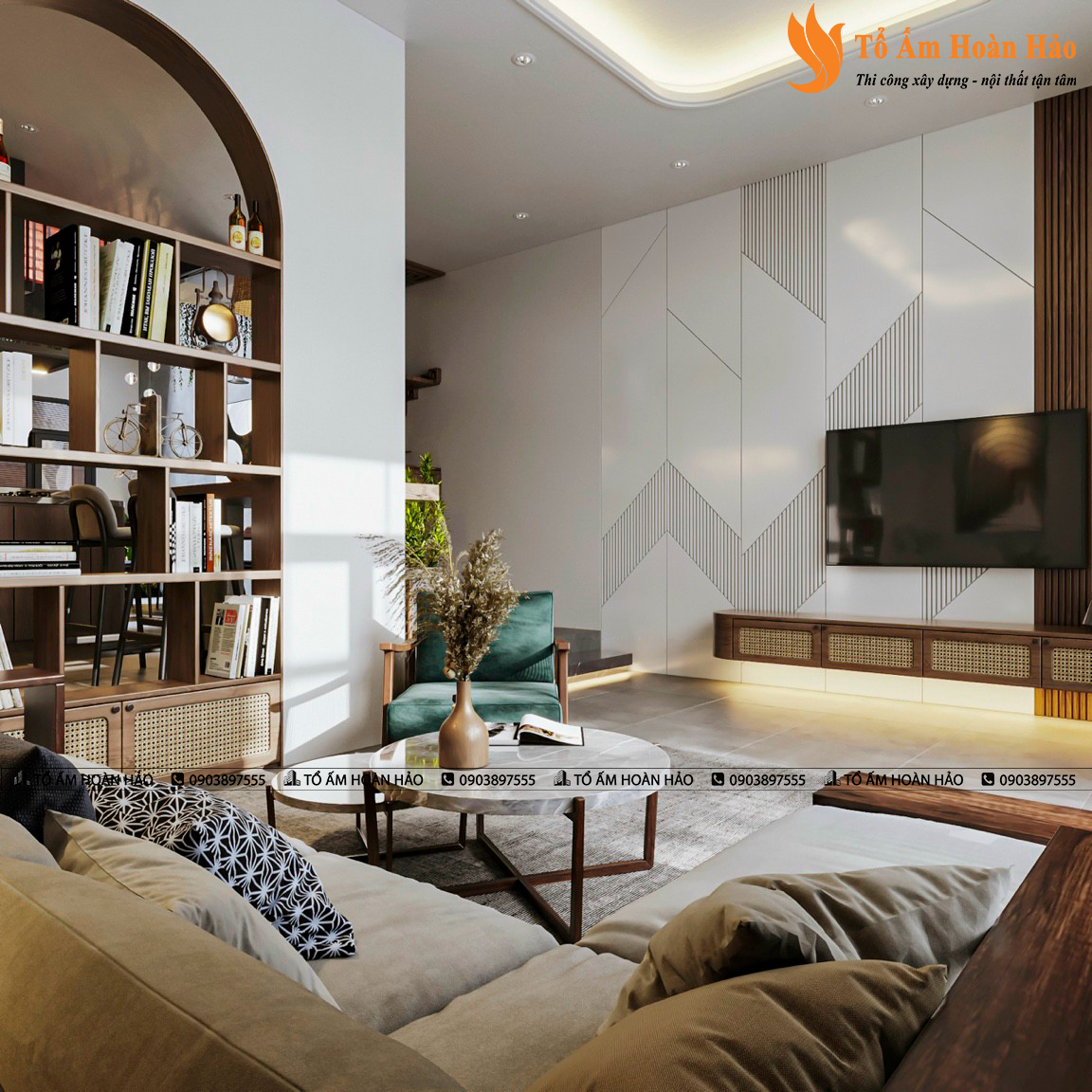 KIẾN TRÚC VÀ NỘI THẤT BIỆT THỰ ĐẸP - THÀNH PHỐ HỒ CHÍ MINH 310M2, 5 TẦNG 12