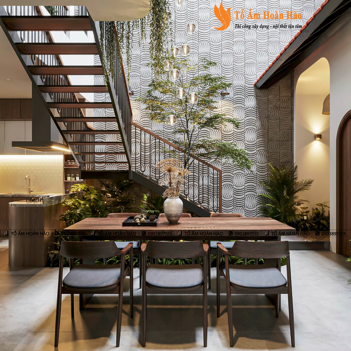KIẾN TRÚC VÀ NỘI THẤT BIỆT THỰ ĐẸP - THÀNH PHỐ HỒ CHÍ MINH 310M2, 5 TẦNG 20