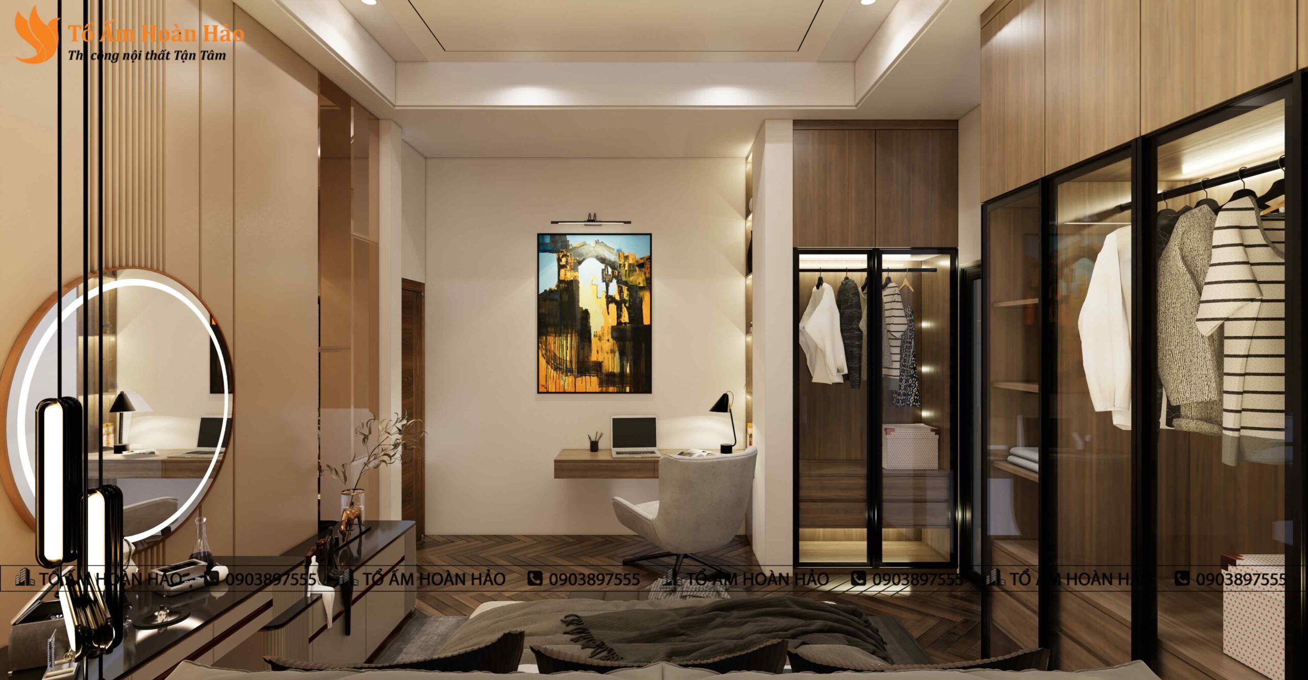 Nội thất nhà phố anh Hoan, 210 m2. 11