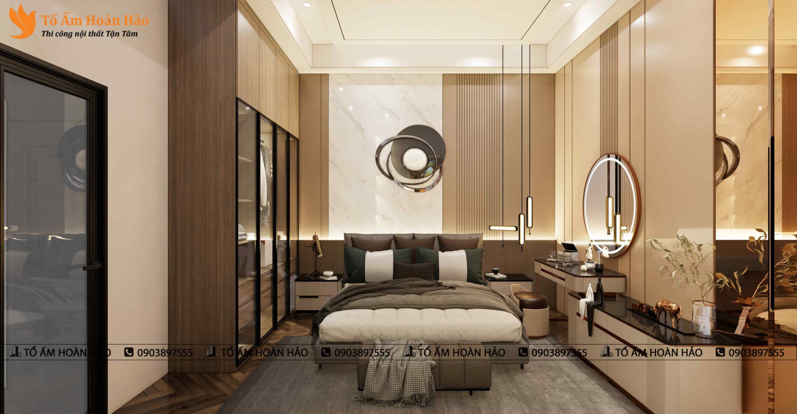 Nội thất nhà phố anh Hoan, 210 m2. 12