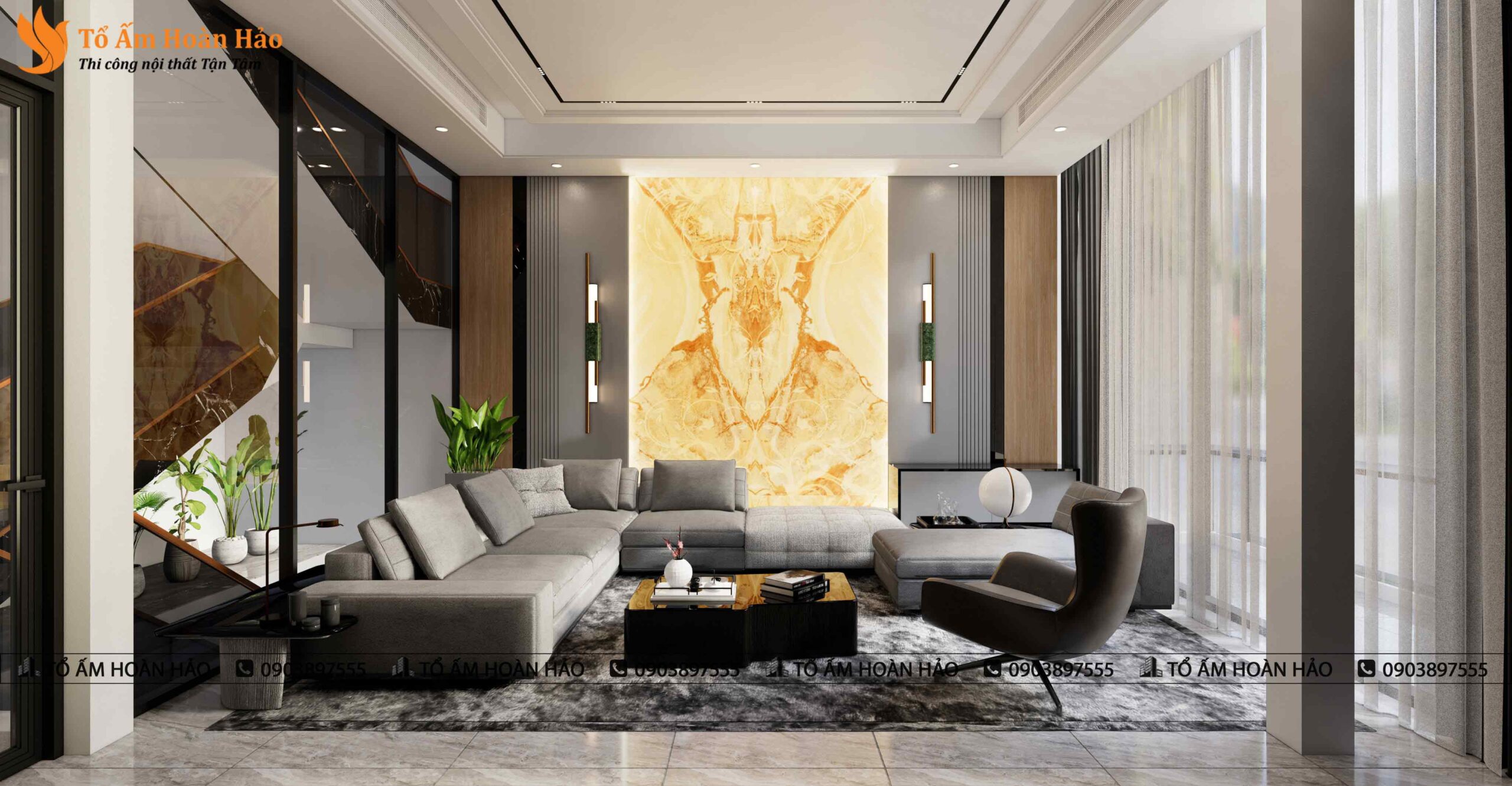 Nội thất nhà phố anh Hoan, 210 m2. 6 Nội thất nhà phố tạo nên điểm nhấn cá nhân của gia chủ