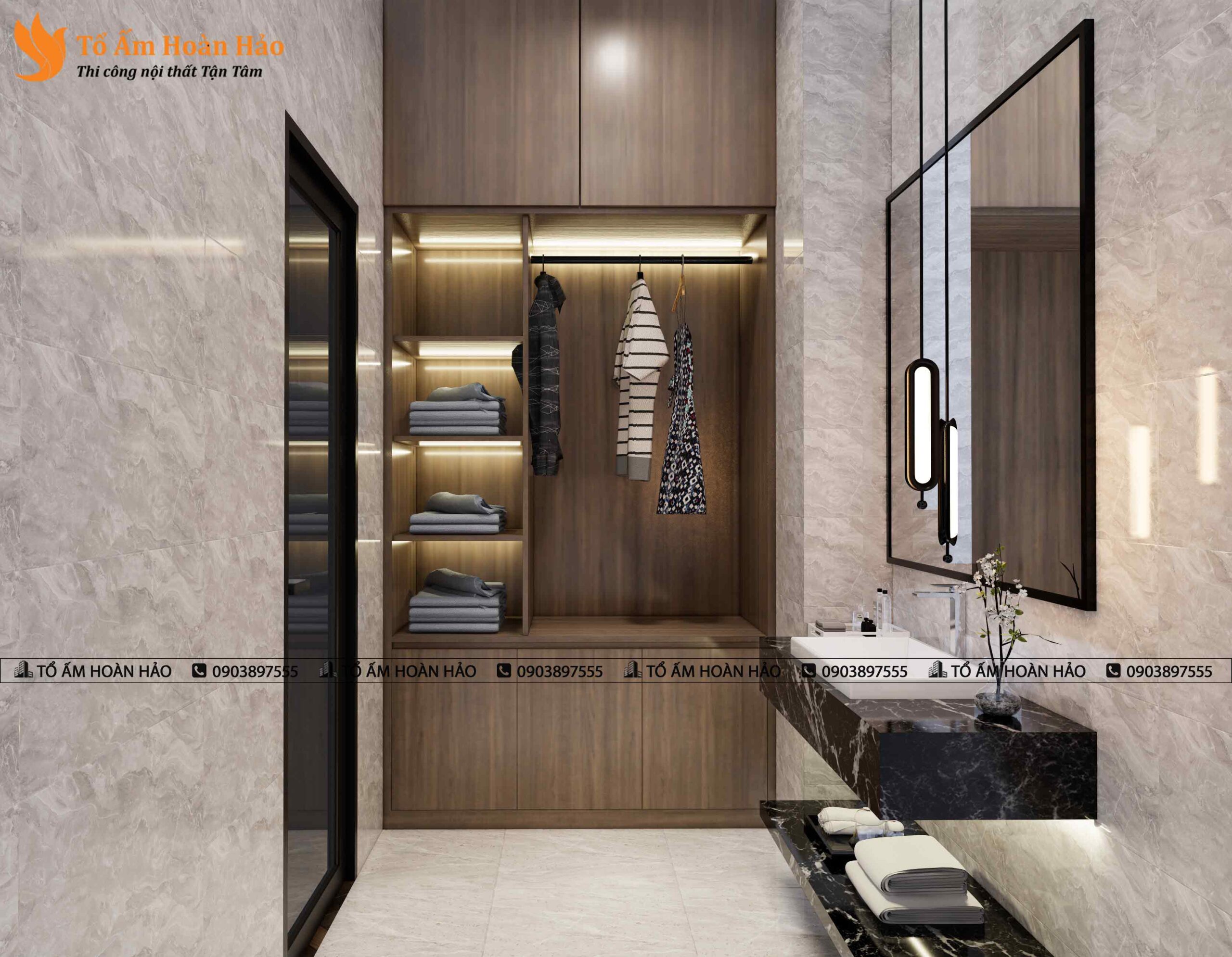 Nội thất nhà phố anh Hoan, 210 m2. 13