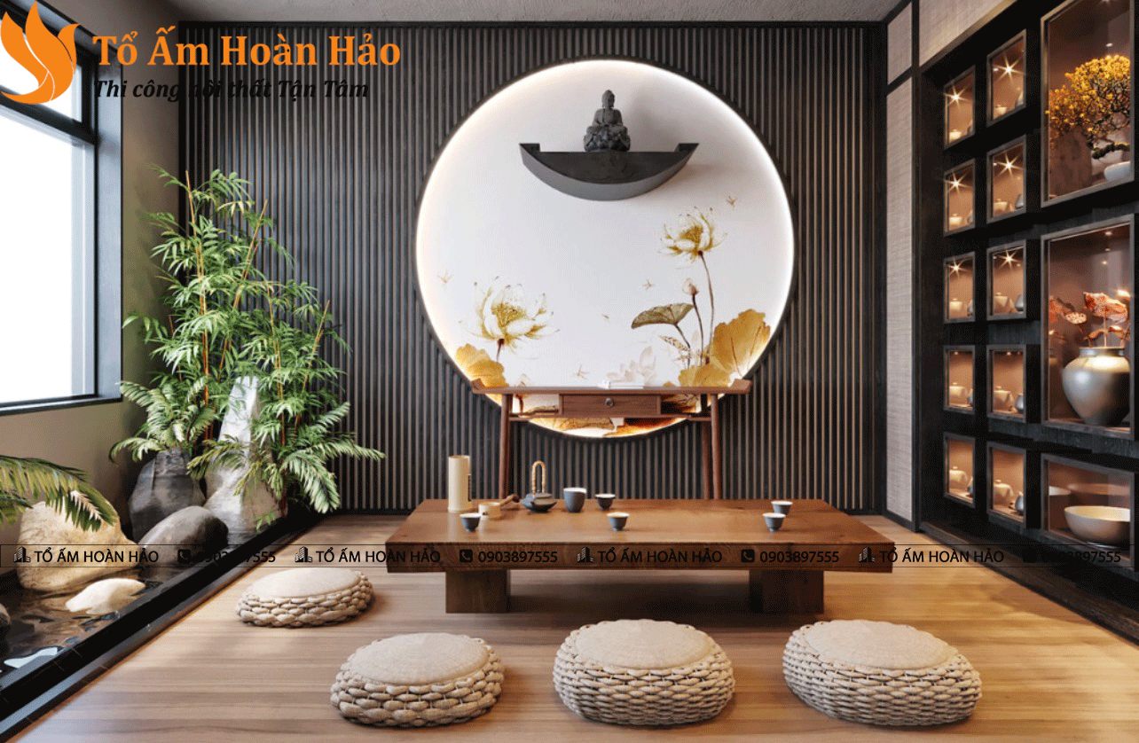 THIẾT KẾ NỘI THẤT INDOCHINE 350M2 TẠI TP.HỒ CHÍ MINH 8 màu sắc hài hòa