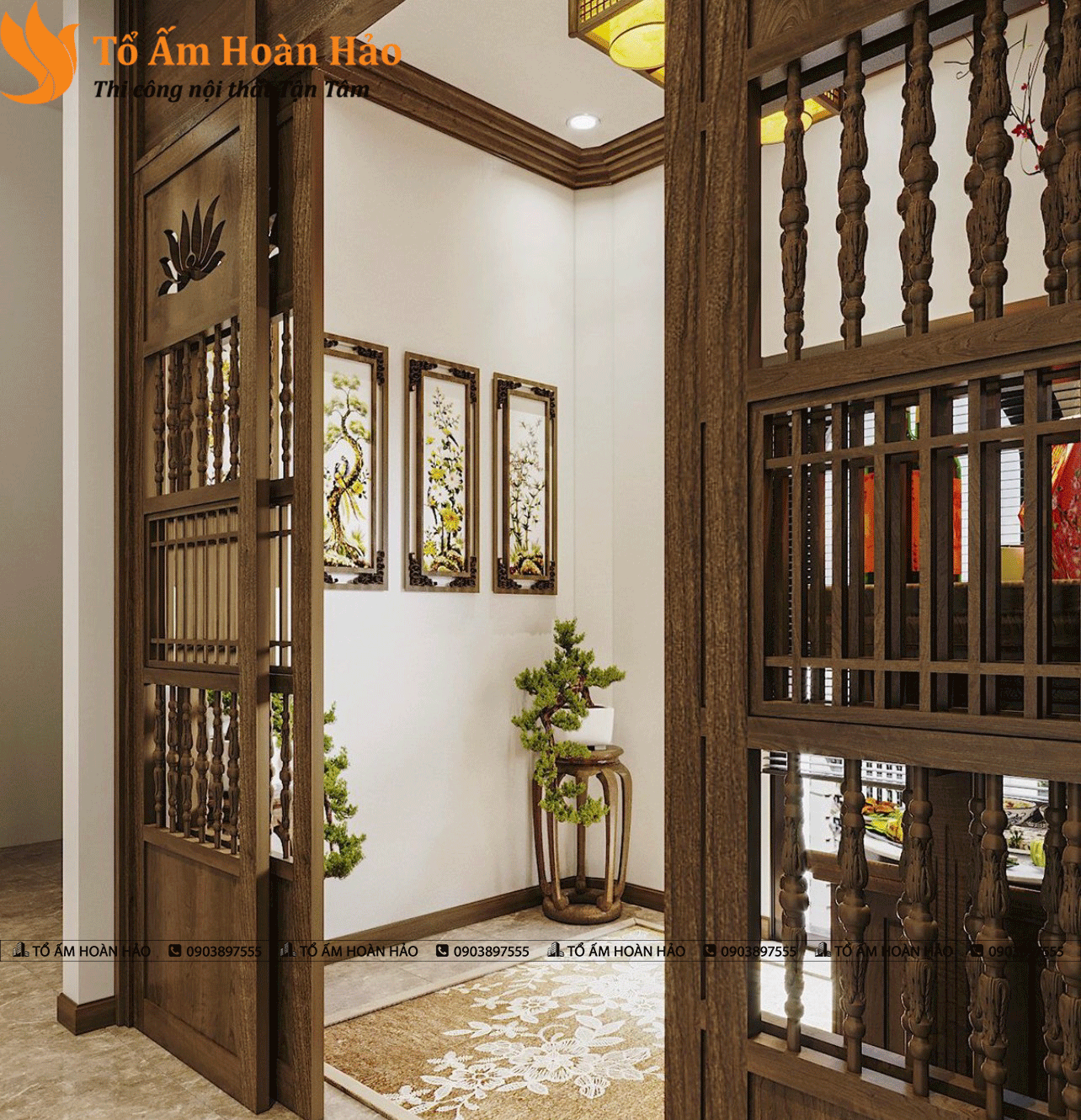 THIẾT KẾ NỘI THẤT INDOCHINE 350M2 TẠI TP.HỒ CHÍ MINH 4