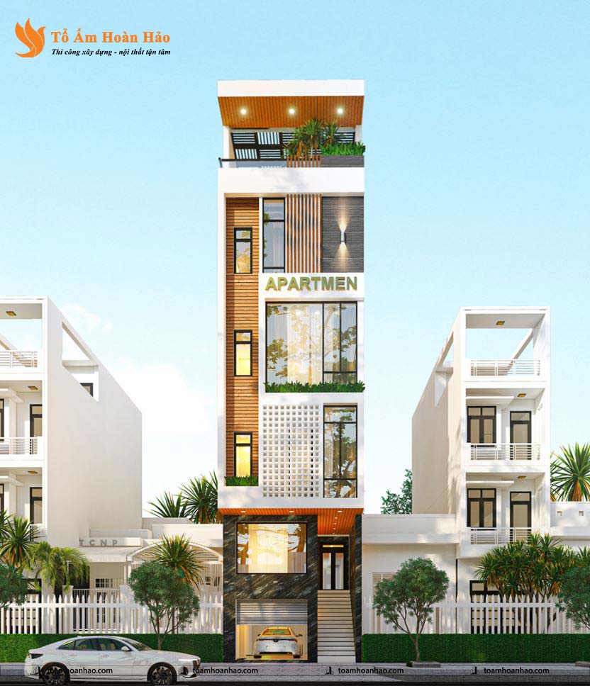 Thiết kế nhà phố kết hợp kinh doanh, 6 tầng