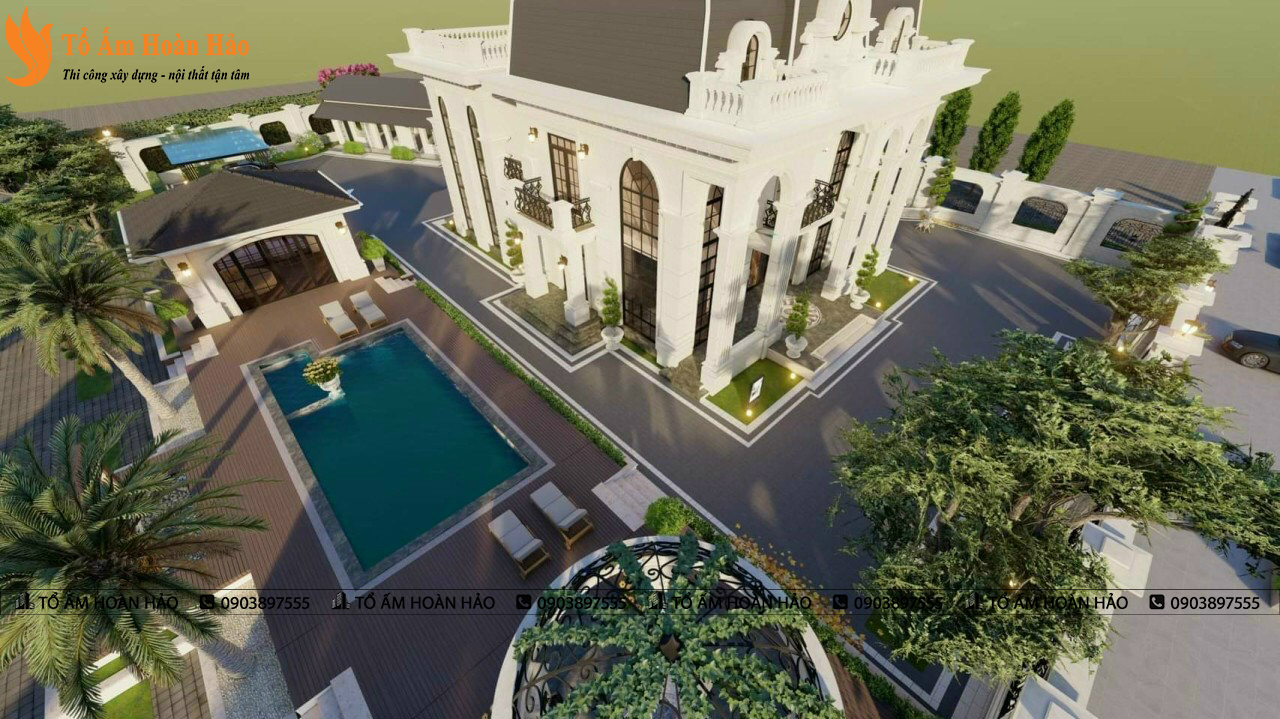 BIỆT THỰ CỔ ĐIỂN DIỆN TÍCH 1200M2 2