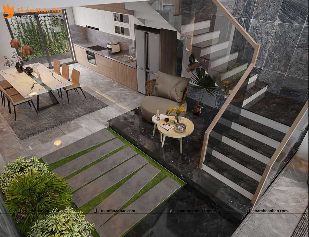 THIẾT KẾ NHÀ PHỐ 3 TẦNG HIỆN ĐẠI, SANG TRỌNG - ĐÀ NẴNG VỚI DIỆN TÍCH 5mX16m 12 thiết kế nhà phố