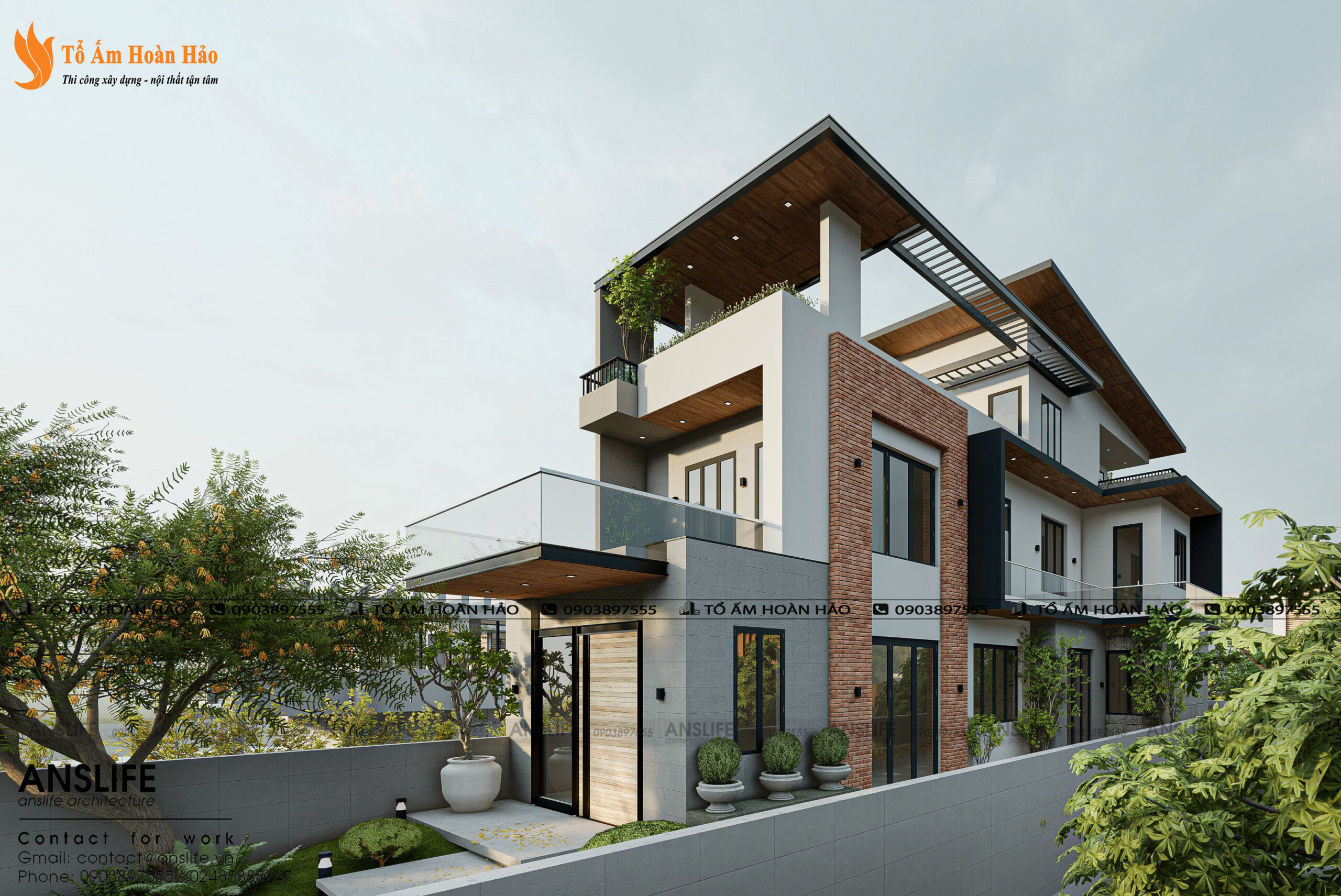 THIẾT KẾ KIẾN TRÚC VÀ NỘI THẤT BIỆT THỰ 600M2 VỚI KÍCH THƯỚC 12X50M2 4 kiến trúc và nội thất biệt thự đẹp