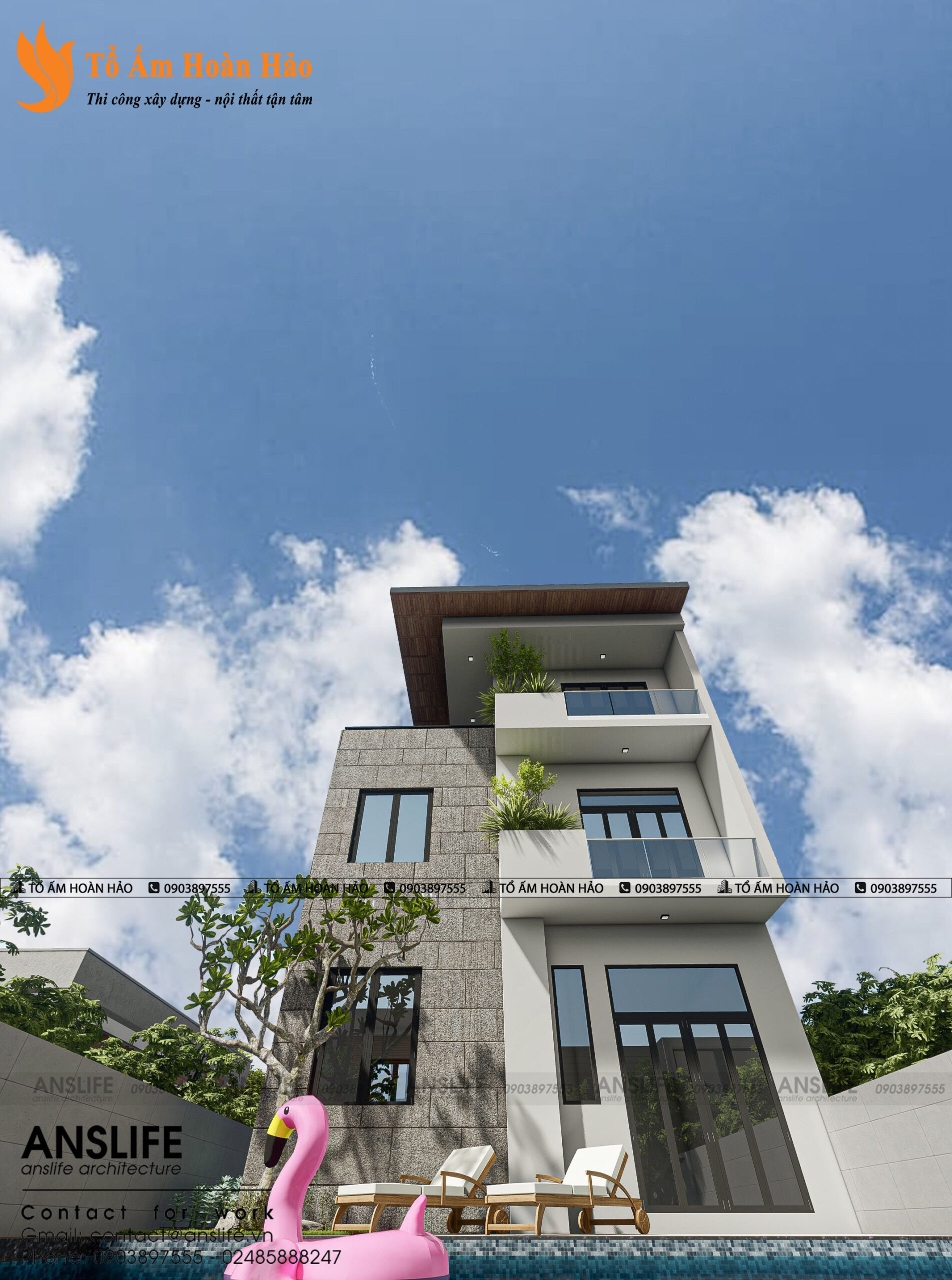 THIẾT KẾ KIẾN TRÚC VÀ NỘI THẤT BIỆT THỰ 600M2 VỚI KÍCH THƯỚC 12X50M2 8