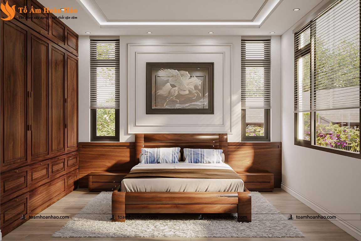 Báo giá nội thất gỗ walnut ( gỗ óc chó ) 6 nội thất nhà phố