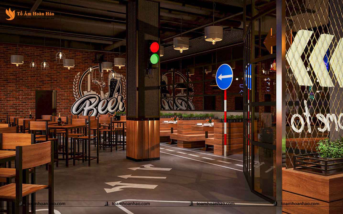 THIẾT KẾ NỘI THẤT NHÀ HÀNG BEER DAY - THÀNH PHỐ HỒ CHÍ MINH 425M2 5