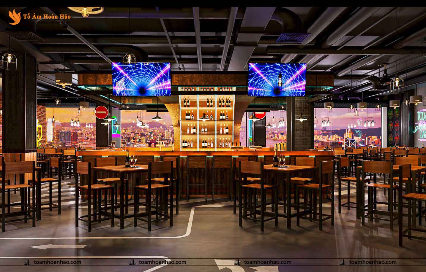THIẾT KẾ NỘI THẤT NHÀ HÀNG BEER DAY - THÀNH PHỐ HỒ CHÍ MINH 425M2 2 thiết kế nội thất nhà hàng