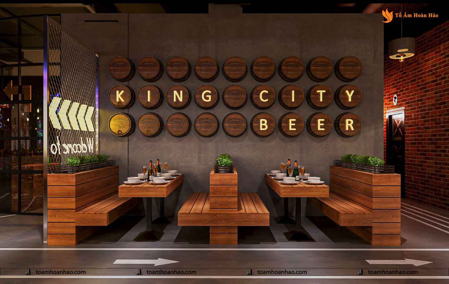 THIẾT KẾ NỘI THẤT NHÀ HÀNG BEER DAY - THÀNH PHỐ HỒ CHÍ MINH 425M2 3
