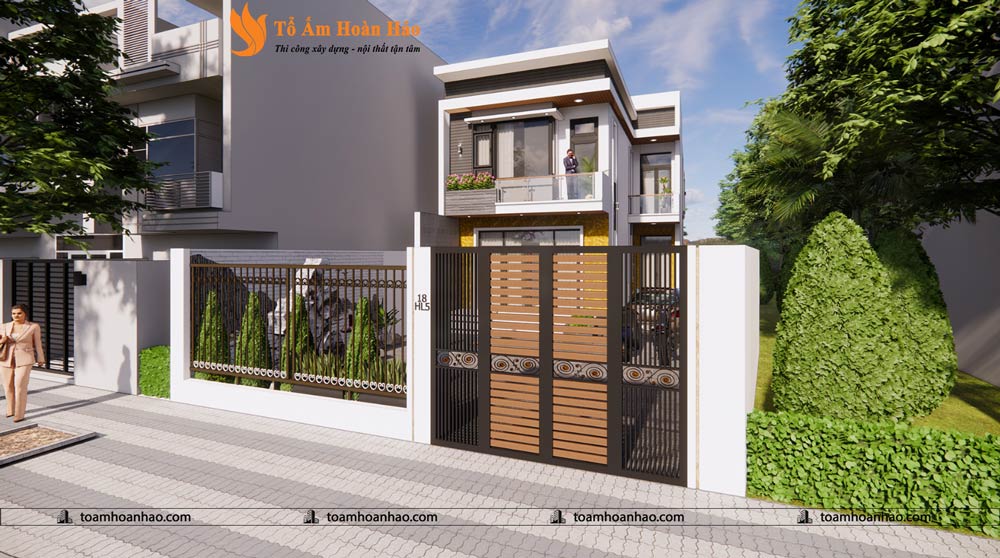 THIẾT KẾ NHÀ PHỐ 2 TẦNG - TP. HỒ CHÍ MINH VỚI DIỆN TÍCH 8M x 16M ĐƠN GIẢN MÀ TIỆN NGHI 2 thiết kế nhà phố