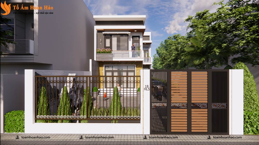 THIẾT KẾ NHÀ PHỐ 2 TẦNG - TP. HỒ CHÍ MINH VỚI DIỆN TÍCH 8M x 16M ĐƠN GIẢN MÀ TIỆN NGHI 3 thiết kế nhà phố
