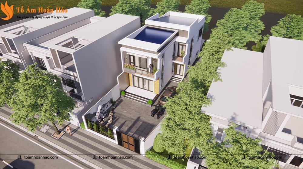 THIẾT KẾ NHÀ PHỐ 2 TẦNG - TP. HỒ CHÍ MINH VỚI DIỆN TÍCH 8M x 16M ĐƠN GIẢN MÀ TIỆN NGHI 6 thiết kế nhà phố