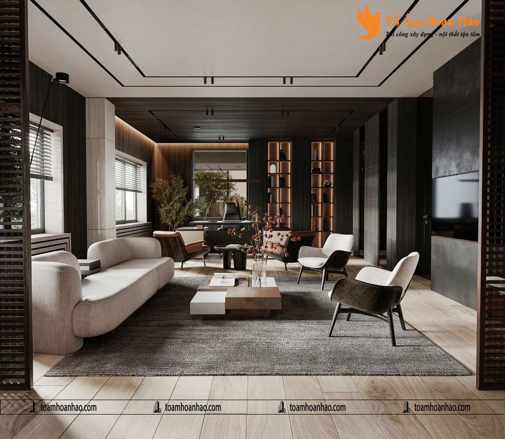 DỰ ÁN: THIẾT KẾ VĂN PHÒNG CHUYÊN NGHIỆP, HIỆN ĐẠI - TP. HỒ CHÍ MINH VỚI DIỆN TÍCH 120m2 10