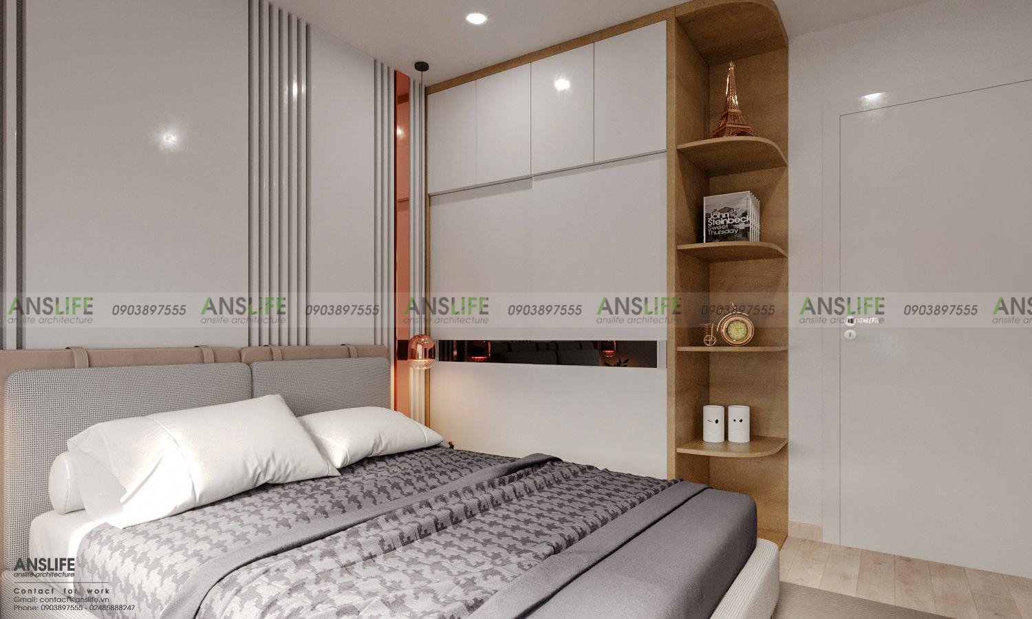 THIẾT KẾ NỘI THẤT CHUNG CƯ VINHOMES GRANDPARK DIỆN TÍCH 82M2 - PHONG CÁCH BÁN CỔ ĐIỂN SANG TRỌNG 14