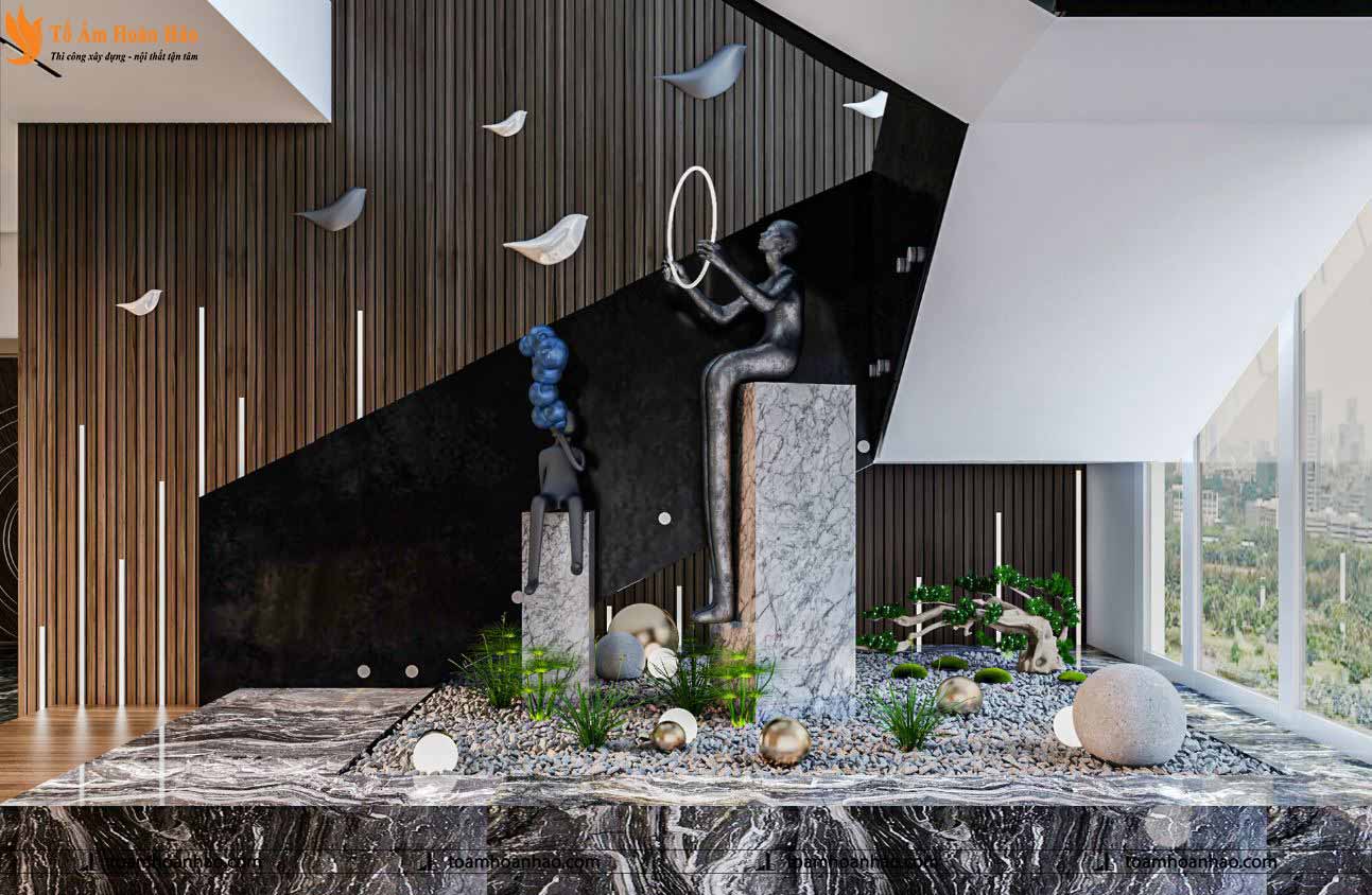 10+ MẪU CẦU THANG ĐẸP MANG PHONG CÁCH LUXURY 40 Mẫu cầu thang đẹp mang phong cách hiện đại