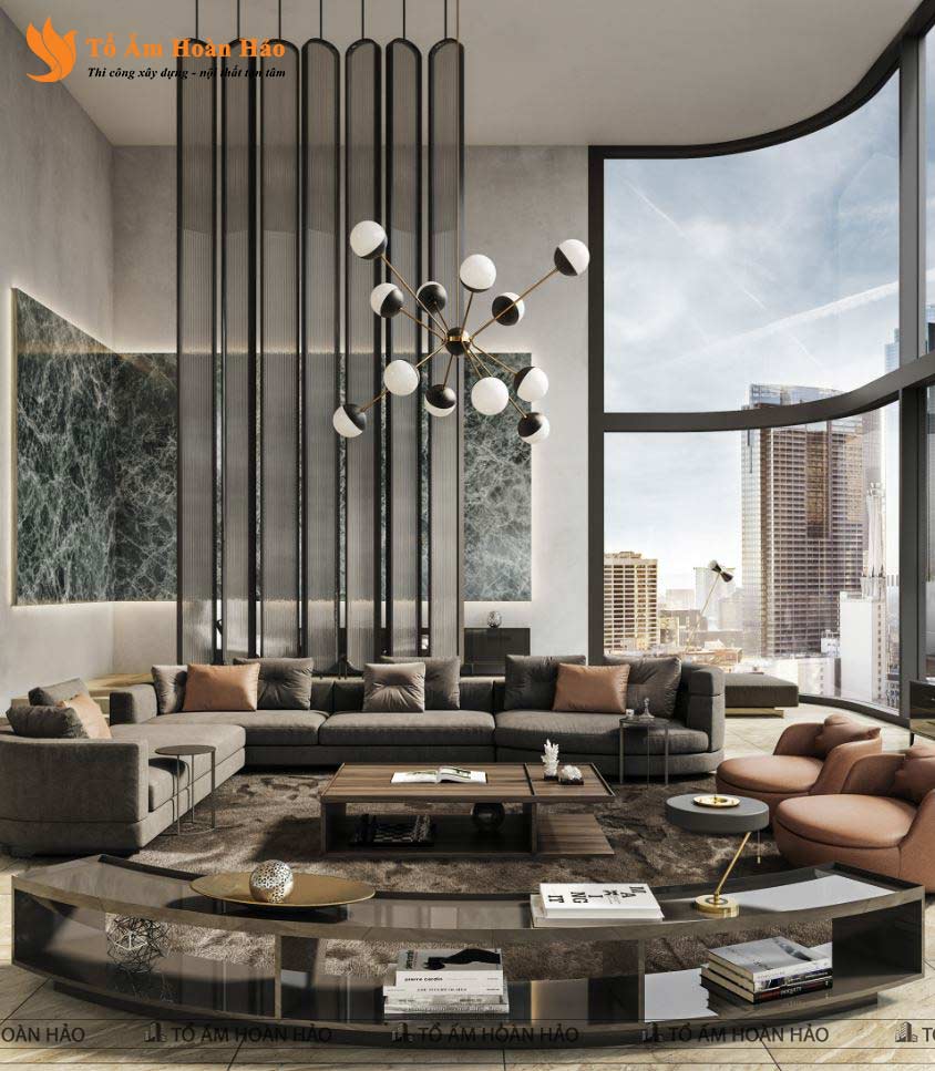 THIẾT KẾ NỘI THẤT PENTHOUSE 280M2 - PHONG CÁCH HIỆN ĐẠI LUXURY 2
