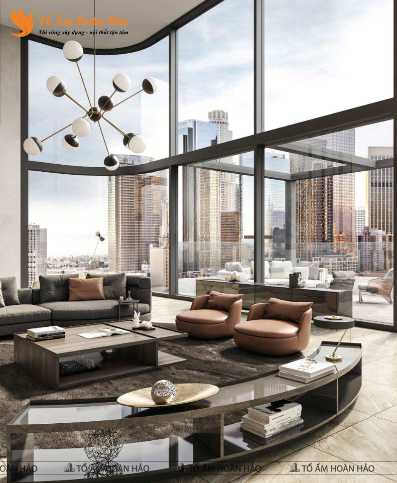 THIẾT KẾ NỘI THẤT PENTHOUSE 280M2 - PHONG CÁCH HIỆN ĐẠI LUXURY 4