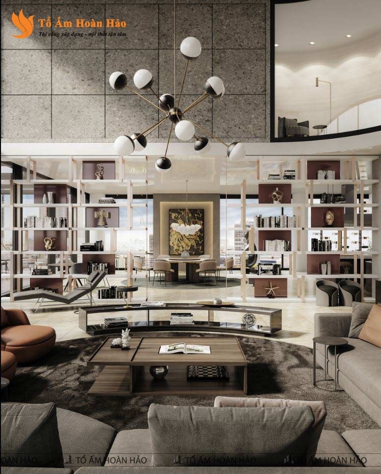 THIẾT KẾ NỘI THẤT PENTHOUSE 280M2 - PHONG CÁCH HIỆN ĐẠI LUXURY 5