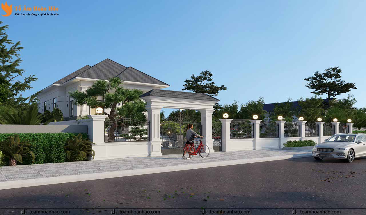 THI CÔNG THIẾT KẾ BIỆT THỰ MÁI THÁI 800M2 - QUẢNG BÌNH 2 thiết kế biệt thự