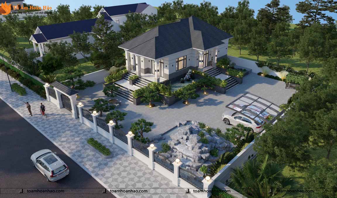 THI CÔNG THIẾT KẾ BIỆT THỰ MÁI THÁI 800M2 - QUẢNG BÌNH 3 thiết kế biệt thự