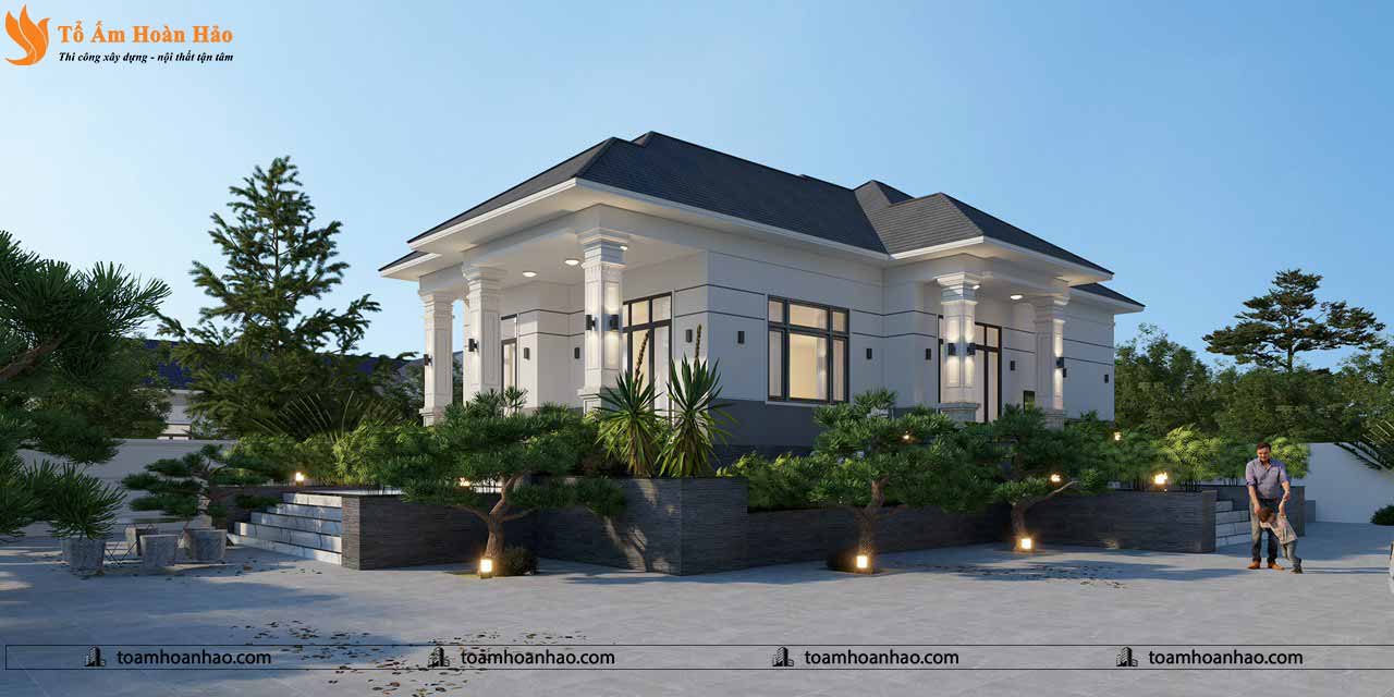THI CÔNG THIẾT KẾ BIỆT THỰ MÁI THÁI 800M2 - QUẢNG BÌNH 4 thiết kế biệt thự