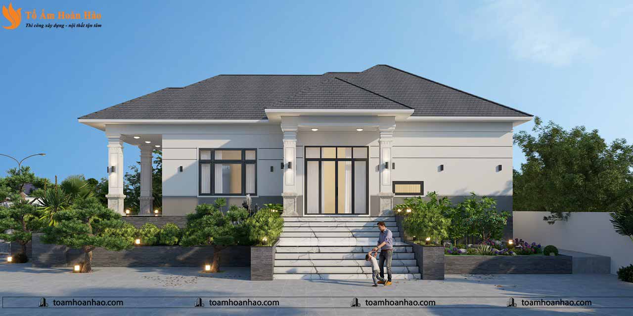 THI CÔNG THIẾT KẾ BIỆT THỰ MÁI THÁI 800M2 - QUẢNG BÌNH 5 thiết kế biệt thự