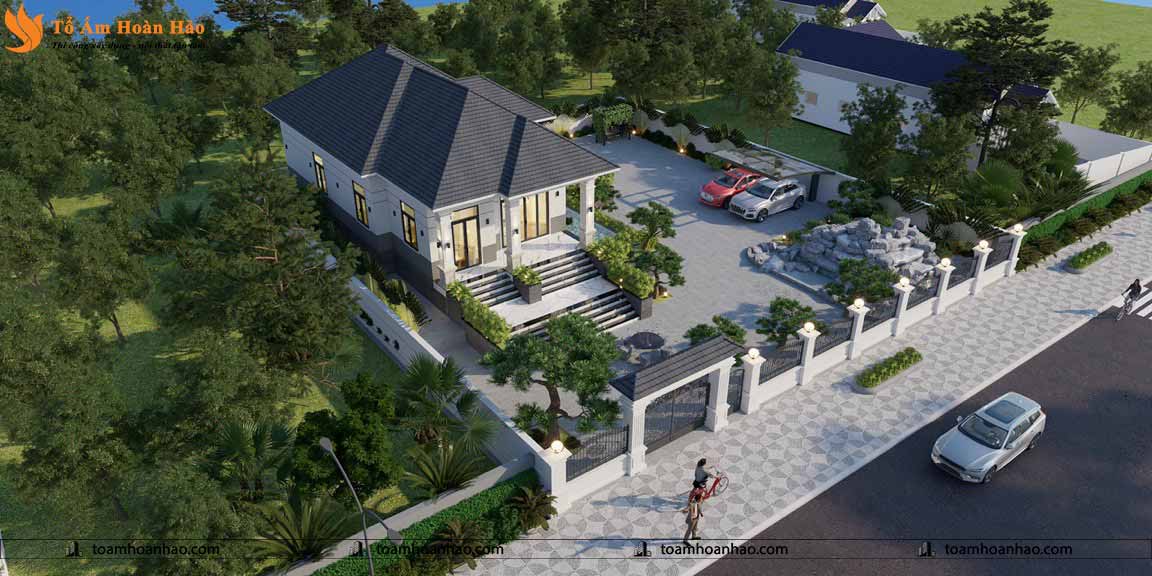 THI CÔNG THIẾT KẾ BIỆT THỰ MÁI THÁI 800M2 - QUẢNG BÌNH 7 thiết kế biệt thự