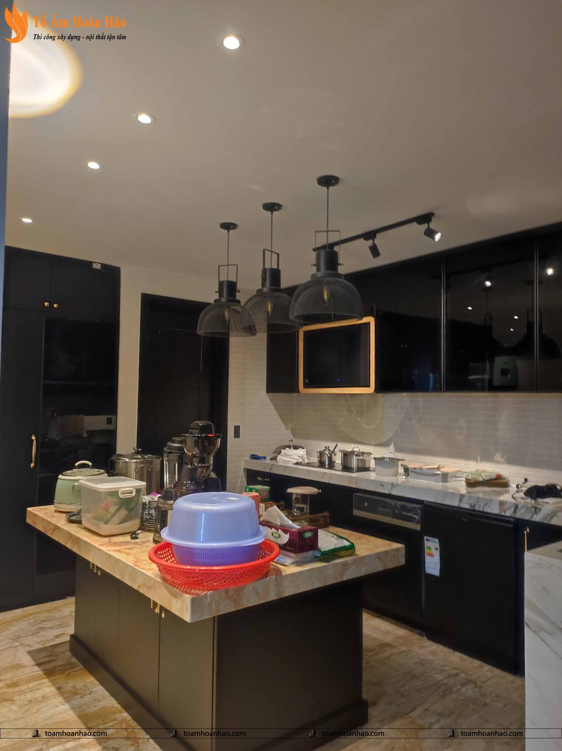 CÔNG TRÌNH BẾP TẠI DỰ ÁN THE MANOR CENLTRAL PARK - QUẬN BÌNH THẠNH 1 công trình bếp