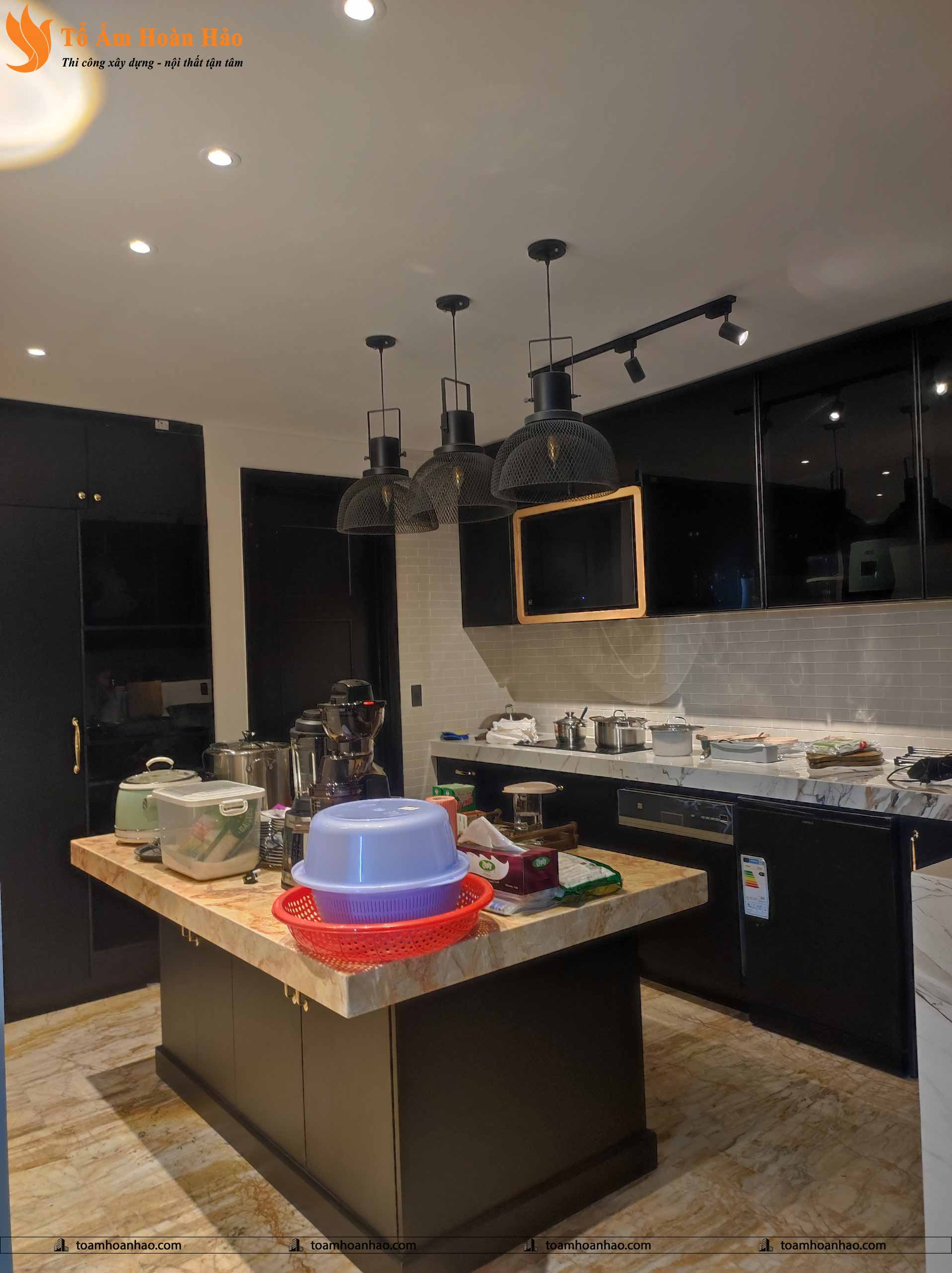CÔNG TRÌNH BẾP TẠI DỰ ÁN THE MANOR CENLTRAL PARK - QUẬN BÌNH THẠNH 2 công trình bếp
